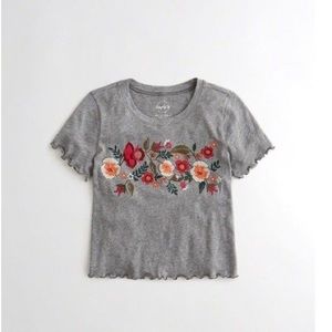 Hollister Floral Graphic Tee
